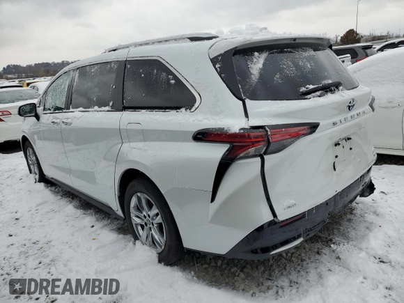 2022 Toyota Sienna Limited with VIN 5TDZSKFCXNS068163, listed as a Copart auction lot 81827224 with 40,821 mi miles and Salvage Title. Bid and sale history available at carsss.com. Image 2.