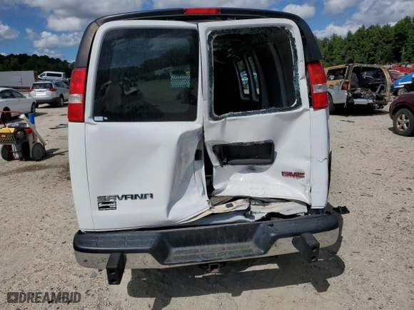 2020 GMC Savana Cargo Van with VIN 1GTW7AFGXL1273445, listed as a Copart auction lot 69760074 with NaN miles and Salvage Title. Bid and sale history available at carsss.com. Image 6.