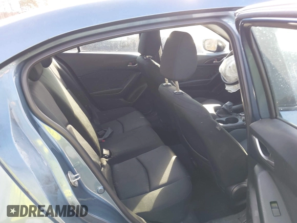 2015 Mazda 3 i SV with VIN JM1BM1T78F1271497, listed as a IAAI auction lot 40878398 with 127,617 mi miles. Bid and sale history available at carsss.com. Image 8.