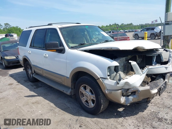 2003 Ford Expedition Eddie Bauer с VIN 1FMFU17L43LC54037, выставлен на аукционе IAAI как лот 39225441 с пробегом 158 745 миль миль и . История ставок и продаж доступна на DreamBid. Изображение 1.