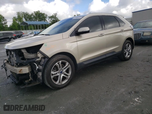2017 Ford Edge Titanium z VIN 2FMPK4K93HBC13297, wystawiony jako Copart lot #57140415 z przebiegiem 97 505 mil mil oraz Szkoda całkowita • Salvage title. Historia ofert i sprzedaży dostępna na DreamBid. Obrazek 1.