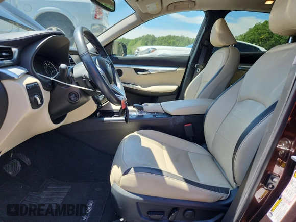 2021 Infiniti QX50 Essential with VIN 3PCAJ5CB5MF119830, listed as a Copart auction lot 61600225 with 55,469 mi miles and Salvage title. Bid and sale history available at DreamBid. Image 7.