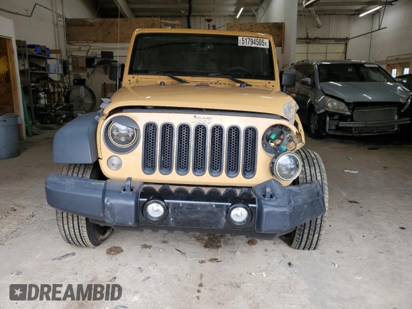 2014 Jeep Wrangler Unlimited Sport with VIN 1C4BJWDG4EL159271, listed as a Copart auction lot 51794505 with 151,920 mi miles and Salvage Title. Bid and sale history available at carsss.com. Image 5.