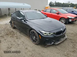 2019 BMW M4 with VIN WBS4Y9C56KAG67301, listed as a Copart auction lot 72614364 with 40,250 mi miles and Salvage Title. Bid and sale history available at carsss.com. Image 4.