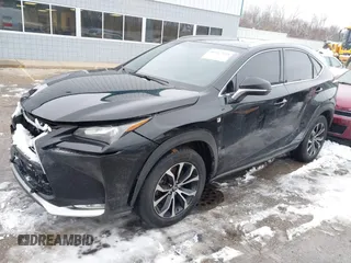 2015 Lexus NX 200t with VIN JTJBARBZ8F2011960, listed as a IAAI auction lot 41167158 with Not Provided miles. Bid and sale history available at carsss.com. Image 2.