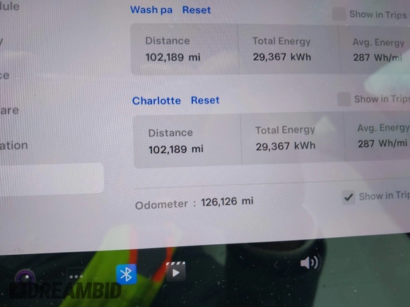 2018 Tesla Model 3 Long Range Battery with VIN 5YJ3E1EB2JF056166, listed as a IAAI auction lot 41847972 with 126,126 mi miles and . Bid and sale history available at DreamBid. Image 7.