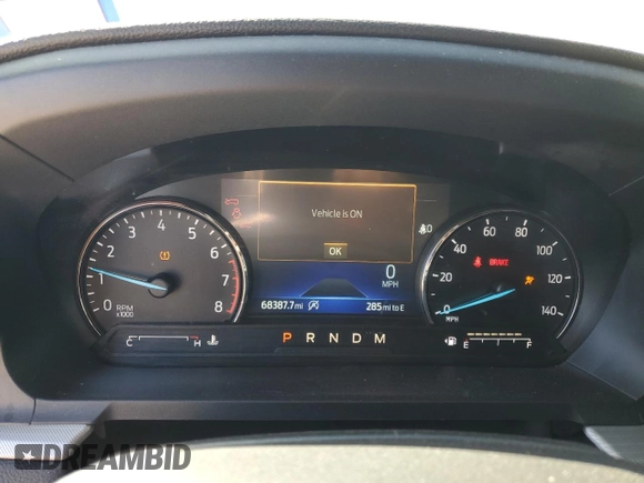 2020 Ford Explorer XLT with VIN 1FMSK7DH7LGB51839, listed as a Copart auction lot 49852995 with 68,387 mi miles and Salvage Title. Bid and sale history available at carsss.com. Image 9.