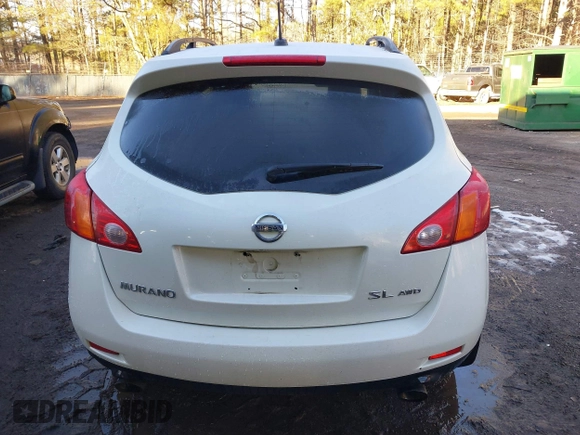 2009 Nissan Murano S with VIN JN8AZ18W79W141106, listed as a IAAI auction lot 41260837 with 142,430 mi miles and . Bid and sale history available at DreamBid. Image 15.
