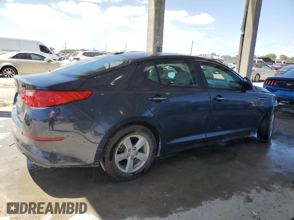 2015 Kia Optima LX with VIN KNAGM4A71F5546854, listed as a Copart auction lot 53023045 with 86,255 mi miles and Salvage Title. Bid and sale history available at carsss.com. Image 3.