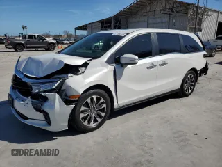 2024 Honda Odyssey EX-L with VIN 5FNRL6H66RB069509, listed as a Copart auction lot 47198505 with 3,341 mi miles and Salvage Title. Bid and sale history available at DreamBid. Image 1.