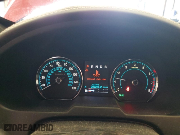 2013 Jaguar XF V6 SC with VIN SAJWJ0EF7D8S84983, listed as a Copart auction lot 54198005 with 103,316 mi miles and Salvage Title. Bid and sale history available at carsss.com. Image 9.