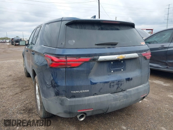 2022 Chevrolet Traverse LS with VIN 1GNERFKW6NJ147951, listed as a IAAI auction lot 41388931 with 57,424 mi miles and . Bid and sale history available at DreamBid. Image 3.