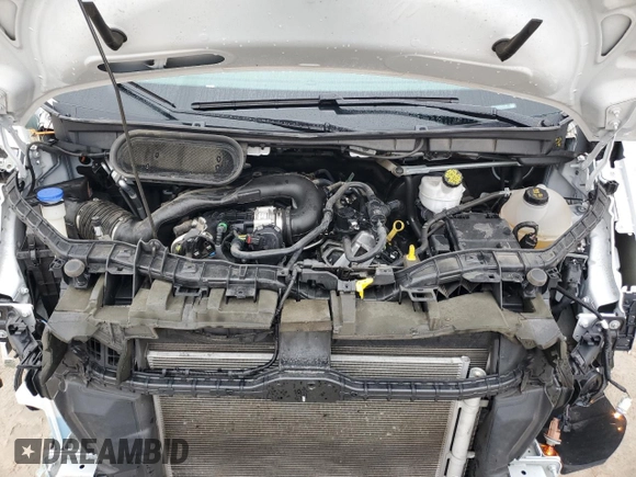 2023 Ford Transit Cargo with VIN 1FTYE1Y82PKB12155, listed as a Copart auction lot 44892755 with 28,921 mi miles and Salvage Title. Bid and sale history available at carsss.com. Image 12.