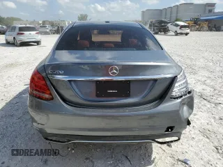 2018 Mercedes-Benz C 300 with VIN 55SWF4JBXJU265610, listed as a Copart auction lot 57435215 with 46,071 mi miles and Salvage title. Bid and sale history available at DreamBid. Image 6.