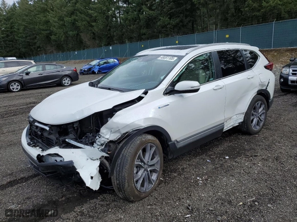 2022 Honda CR-V Hybrid Touring with VIN 5J6RT6H90NL004747, listed as a Copart auction lot 49551105 with 41,279 mi miles and Salvage Title. Bid and sale history available at carsss.com. Image 1.