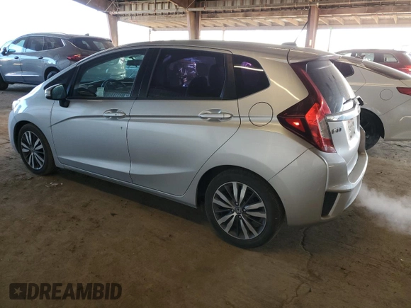 2015 Honda Fit EX-L with VIN 3HGGK5H83FM707228, listed as a Copart auction lot 50006055 with 97,573 mi miles and Salvage title. Bid and sale history available at DreamBid. Image 2.
