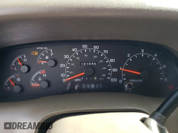 2001 Ford Super Duty F-250 XL with VIN 1FTNX21S81EC05051, listed as a Copart auction lot 68317304 with 121,045 mi miles and Clean Title. Bid and sale history available at carsss.com. Image 9.