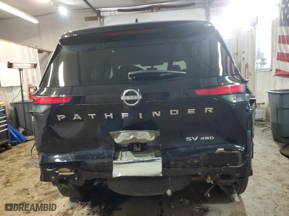 2024 Nissan Pathfinder SV with VIN 5N1DR3BC0RC255948, listed as a Copart auction lot 52312135 with 24,238 mi miles and Clean Title. Bid and sale history available at carsss.com. Image 6.