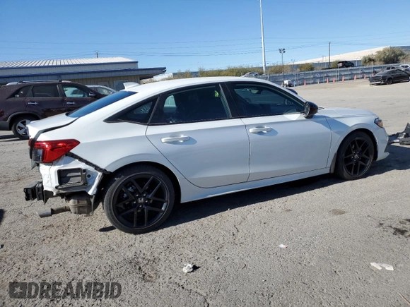 2023 Honda Civic Sedan Sport with VIN 2HGFE2F55PH520308, listed as a Copart auction lot 86325404 with 10,170 mi miles and Salvage Title. Bid and sale history available at carsss.com. Image 3.