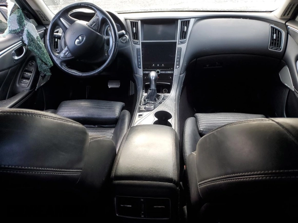 2017 Infiniti Q50 3.0t Sport with VIN JN1EV7AR9HM830609, listed as a Copart auction lot 42365495 with 84,481 mi miles and Salvage Title. Bid and sale history available at carsss.com. Image 8.