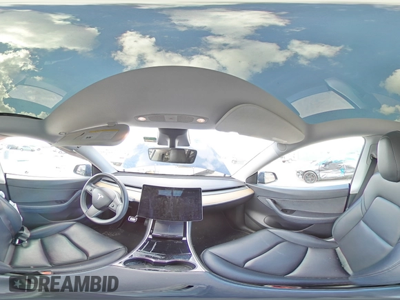 2020 Tesla Model Y Long Range with VIN 5YJYGDEE7LF038244, listed as a Copart auction lot 44153755 with 53,256 mi miles and Salvage Title. Bid and sale history available at DreamBid. Image 13.