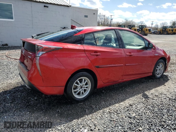 2016 Toyota Prius Two with VIN JTDKBRFU7G3517855, listed as a Copart auction lot 52179885 with 59,870 mi miles and Salvage Title. Bid and sale history available at carsss.com. Image 3.