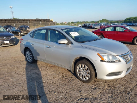 2014 Nissan Sentra SV z VIN 3N1AB7AP4EL677973, wystawiony jako IAAI lot #42574863 z przebiegiem 80 186 mil mil oraz . Historia ofert i sprzedaży dostępna na DreamBid. Obrazek 1.