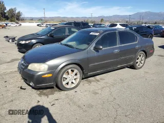 2003 Nissan Maxima GLE z VIN JN1DA31AX3T415887, wystawiony jako Copart lot #44826825 z przebiegiem 145 678 mil mil oraz Czysty tytuł • Clean title. Historia ofert i sprzedaży dostępna na DreamBid. Obrazek 1.