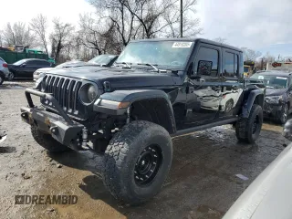 2022 Jeep Gladiator Rubicon z VIN 1C6JJTBG0NL163323, wystawiony jako Copart lot #44919205 z przebiegiem 7 817 mil mil oraz Szkoda całkowita • Salvage title. Historia ofert i sprzedaży dostępna na DreamBid. Obrazek 1.