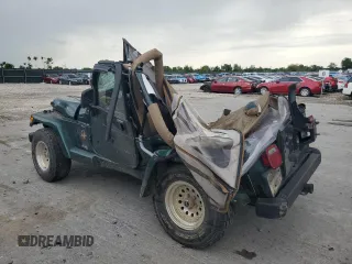 2000 Jeep Wrangler Sahara with VIN 1J4FA59SXYP785570, listed as a Copart auction lot 44707525 with 0 mi miles and Non Repairable. Bid and sale history available at carsss.com. Image 2.