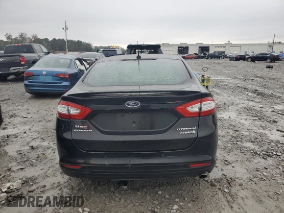 2016 Ford Fusion Titanium Hybrid with VIN 3FA6P0RU9GR249635, listed as a Copart auction lot 82410884 with 114,096 mi miles and Salvage Title. Bid and sale history available at carsss.com. Image 6.