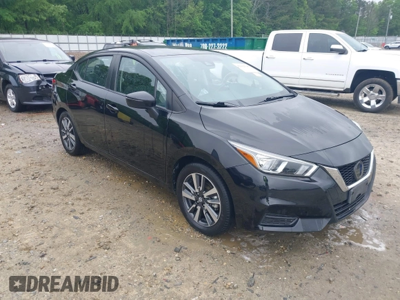 2021 Nissan Versa SV with VIN 3N1CN8EV6ML864225, listed as a IAAI auction lot 42102795 with 83,483 mi miles and . Bid and sale history available at DreamBid. Image 1.