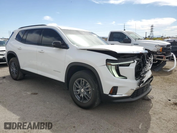 2025 GMC Acadia FWD Elevation z VIN 1GKENKRS2SJ117104, wystawiony jako Copart lot #56534325 z przebiegiem 6 025 mil mil oraz Szkoda całkowita • Salvage title. Historia ofert i sprzedaży dostępna na DreamBid. Obrazek 4.