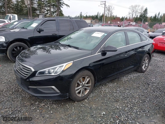 2017 Hyundai Sonata 2.4L with VIN 5NPE24AF4HH479399, listed as a IAAI auction lot 41906955 with 87,769 mi miles. Bid and sale history available at carsss.com. Image 17.