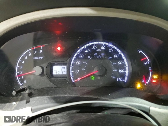 2011 Toyota Sienna LE AAS with VIN 5TDKK3DC3BS115071, listed as a Copart auction lot 46287965 with 160,187 mi miles and Salvage Title. Bid and sale history available at DreamBid. Image 9.