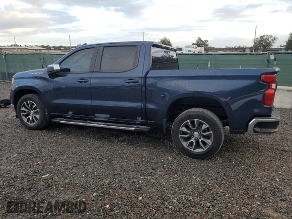 2022 Chevrolet Silverado 1500 LT with VIN 1GCPACED0NZ614364, listed as a Copart auction lot 78196344 with 0 mi miles and Salvage Title. Bid and sale history available at carsss.com. Image 2.