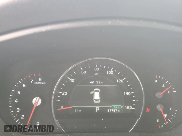 2020 Kia Sorento EX with VIN 5XYPHDA56LG694667, listed as a Copart auction lot 47652895 with 57,787 mi miles and Salvage Title. Bid and sale history available at DreamBid. Image 9.