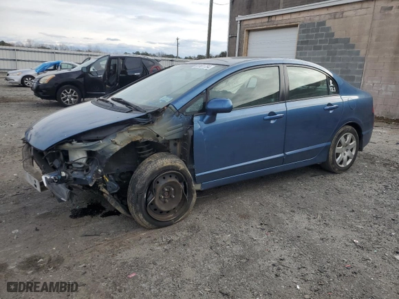 2010 Honda Civic Sdn LX with VIN 2HGFA1F59AH550523, listed as a Copart auction lot 87401754 with 79,046 mi miles and Salvage Title. Bid and sale history available at carsss.com. Image 1.