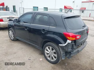 2014 Mitsubishi Outlander Sport SE with VIN 4A4AR4AUXEE033111, listed as a IAAI auction lot 42110439 with 139,290 mi miles. Bid and sale history available at carsss.com. Image 3.