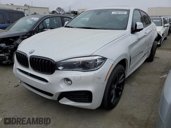 2016 BMW X6 xDrive35i with VIN 5UXKU2C50G0N78950, listed as a Copart auction lot 71841232 with 0 mi miles. Bid and sale history available at carsss.com. Image 1.