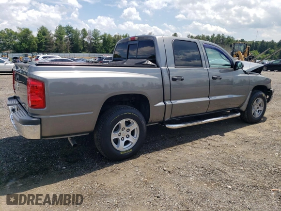 2007 Dodge Dakota SLT with VIN 1D7HW48KX7S256455, listed as a Copart auction lot 62001464 with 109,239 mi miles and Salvage Title. Bid and sale history available at carsss.com. Image 3.