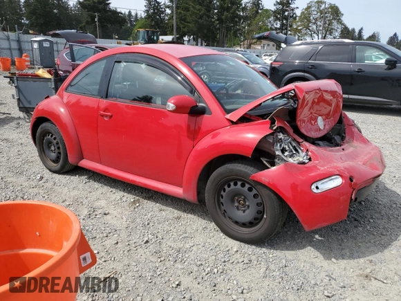 2005 Volkswagen Beetle GL with VIN 3VWBK31C25M411513, listed as a Copart auction lot 55742325 with 156,872 mi miles and Salvage Title. Bid and sale history available at DreamBid. Image 4.