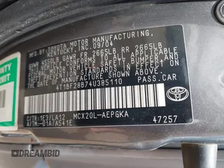 2004 Toyota Avalon XL z VIN 4T1BF28B74U385110, wystawiony jako IAAI lot #42360699 z przebiegiem 287 519 mil mil oraz . Historia ofert i sprzedaży dostępna na DreamBid. Obrazek 9.