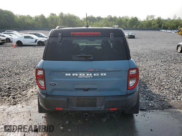 2021 Ford Bronco Sport Outer Banks with VIN 3FMCR9C60MRA57792, listed as a Copart auction lot 60285715 with 44,784 mi miles and Salvage title. Bid and sale history available at DreamBid. Image 6.