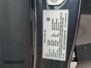 2025 Tesla Model 3 Long Range with VIN 5YJ3E1EA3SF941792, listed as a Copart auction lot 55505795 with 2,813 mi miles and Salvage title. Bid and sale history available at DreamBid. Image 14.