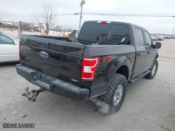 2018 Ford F-150 XL with VIN 1FTEW1EP2JFA18353, listed as a IAAI auction lot 41401916 with 91,487 mi miles. Bid and sale history available at carsss.com. Image 4.