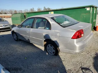 2002 Honda Civic LX with VIN 2HGES16502H572761, listed as a Copart auction lot 50168235 with 248,045 mi miles and Salvage Title. Bid and sale history available at carsss.com. Image 2.