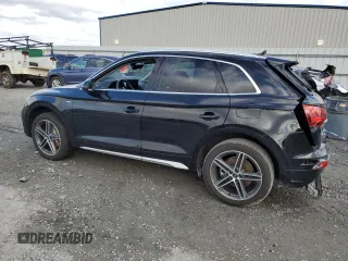 2021 Audi Q5 Premium Plus with VIN WA1E2AFY0M2029330, listed as a Copart auction lot 44717585 with 0 mi miles and Salvage Title. Bid and sale history available at carsss.com. Image 2.