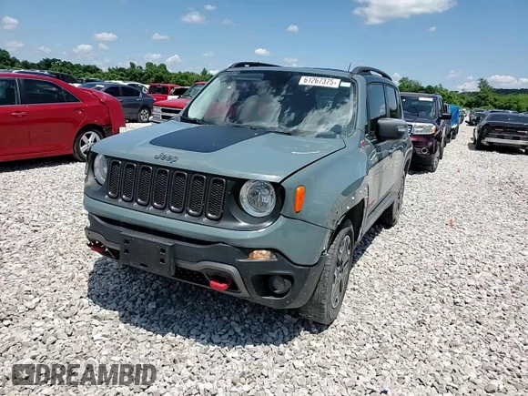 2016 Jeep Renegade Trailhawk with VIN ZACCJBCT7GPD39077, listed as a Copart auction lot 61267375 with 175,784 mi miles and Salvage title. Bid and sale history available at DreamBid. Image 13.