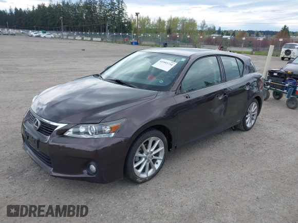 2012 Lexus CT with VIN JTHKD5BH9C2058080, listed as a IAAI auction lot 41993734 with 41,912 mi miles. Bid and sale history available at carsss.com. Image 18.